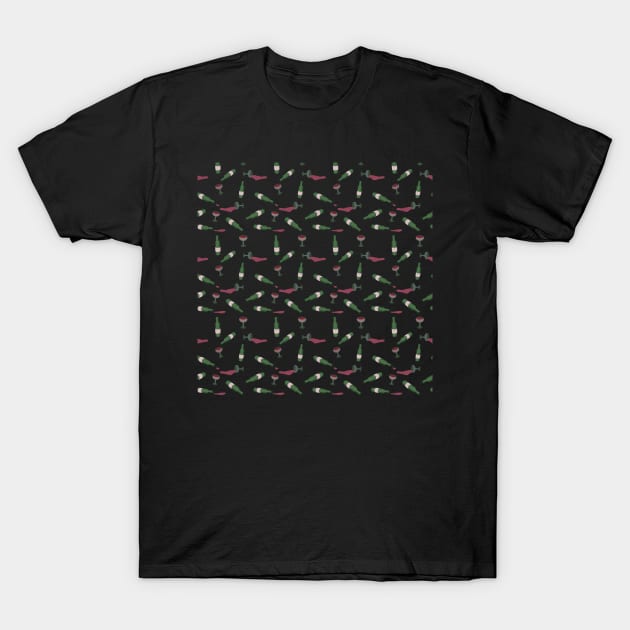 Bottles of wine everywhere T-Shirt by Nosa rez